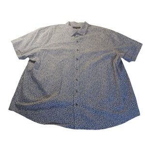 SYNRGY‎ Floral Button Down Shirt Men's 3XL Short Sleeve Casual Normcore Prep